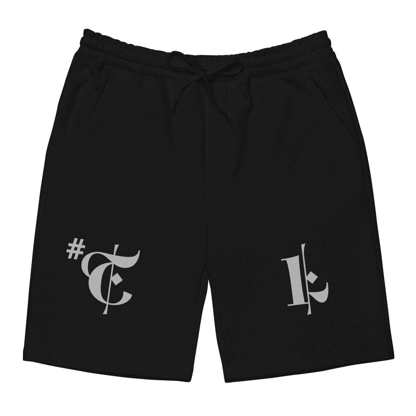 Men's Fleece Shorts Silver #TL 2X+