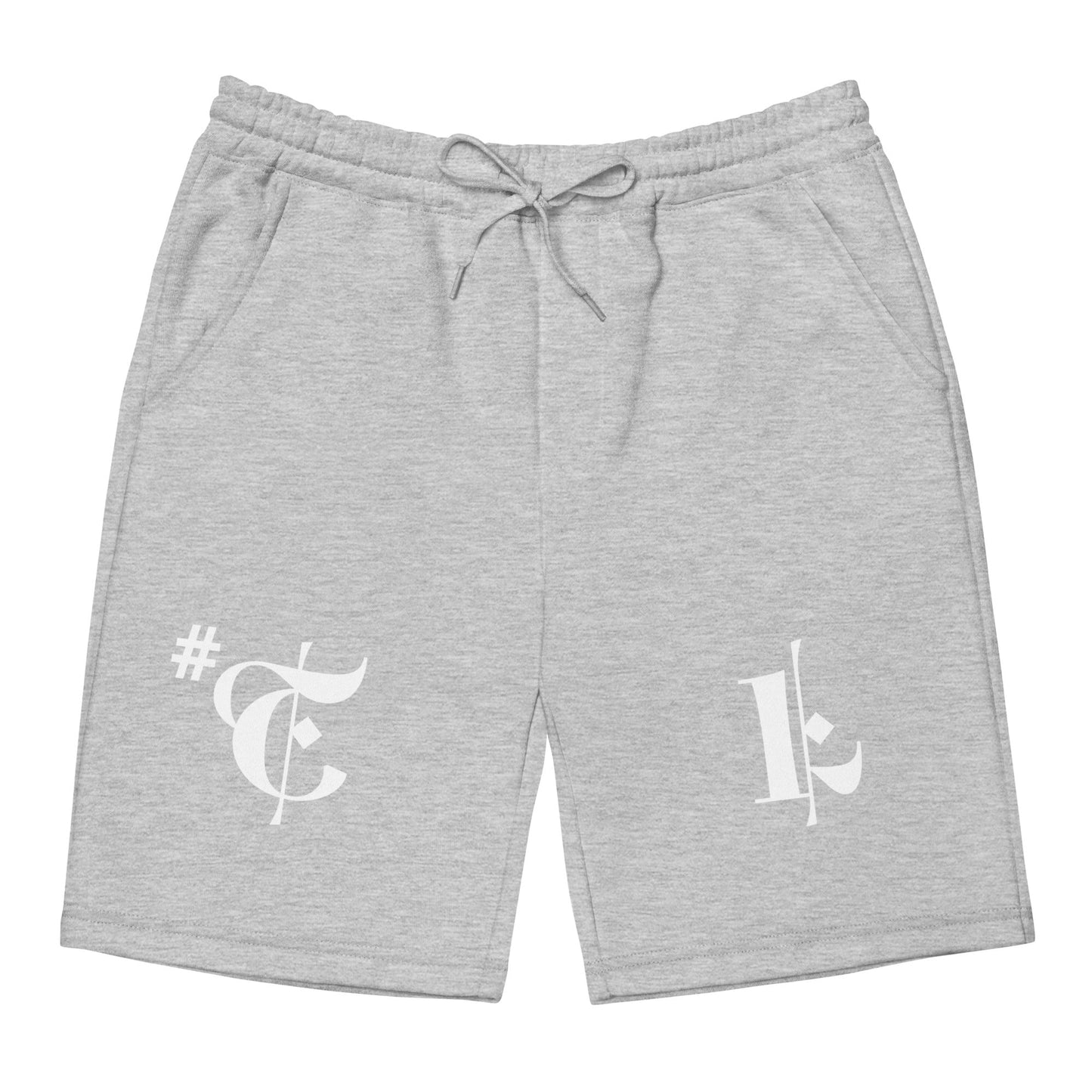 Men's Fleece Shorts White #TL 2XL+