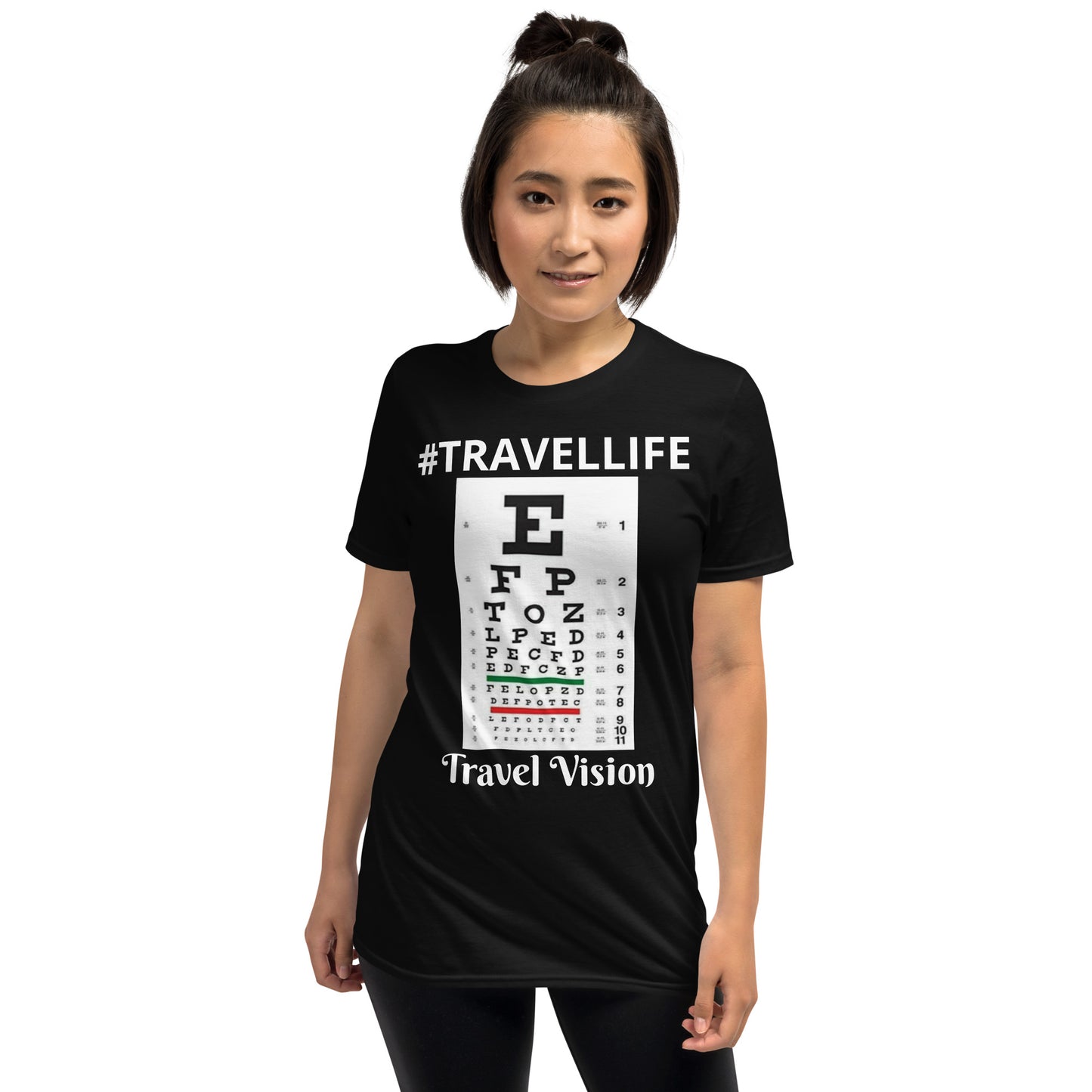 #Travellife Travel Vision Eye Chart Unisex T-Shirt