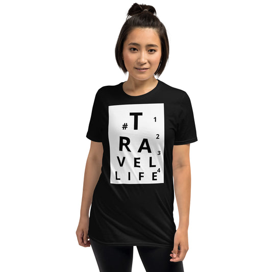 #Travellife Eye Chart Unisex T-Shirt