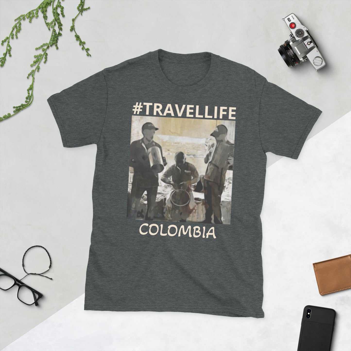 #Travellife Colombia "Vallenato" Plus Size Unisex T-Shirt