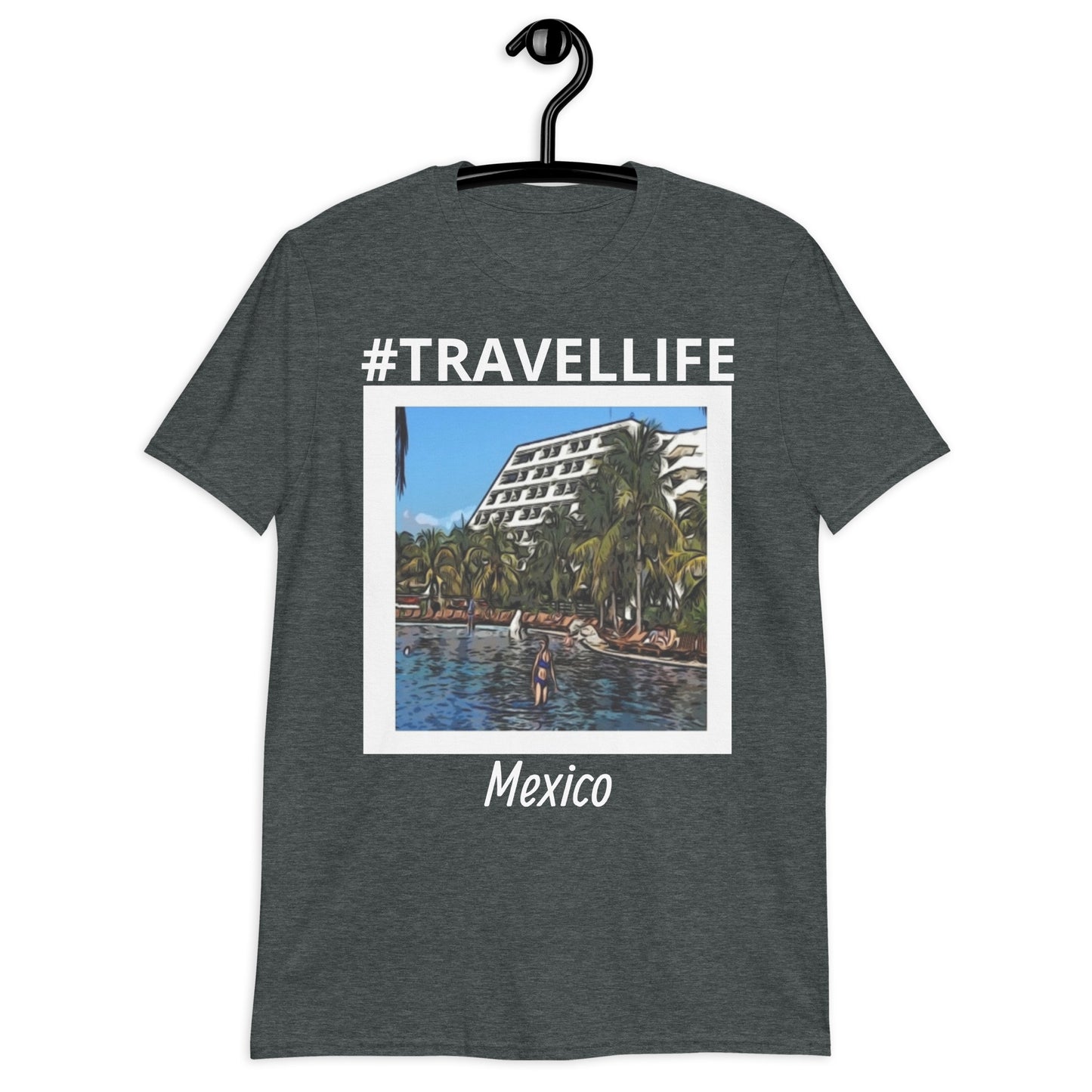 #Travellife Mexico "Beautiful Pool" Plus Size Unisex T-Shirt