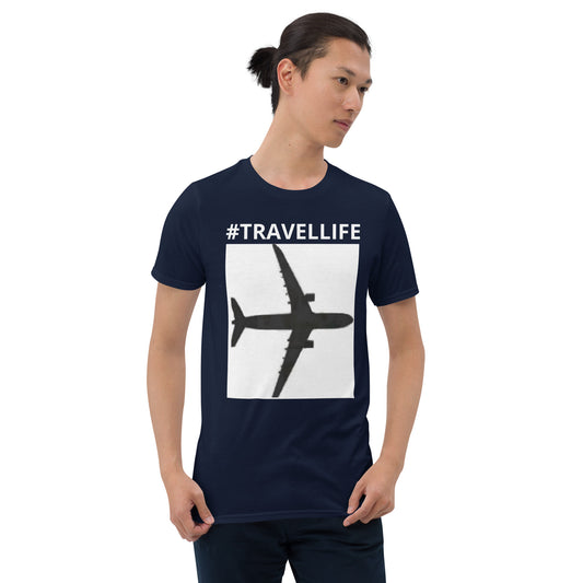 #Travellife PTA Unisex T-Shirt White Text/Background