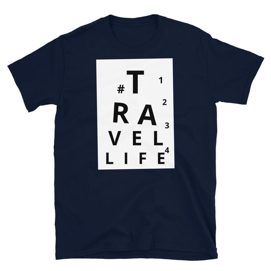 #Travellife Eye Chart Unisex T-Shirt 2X+