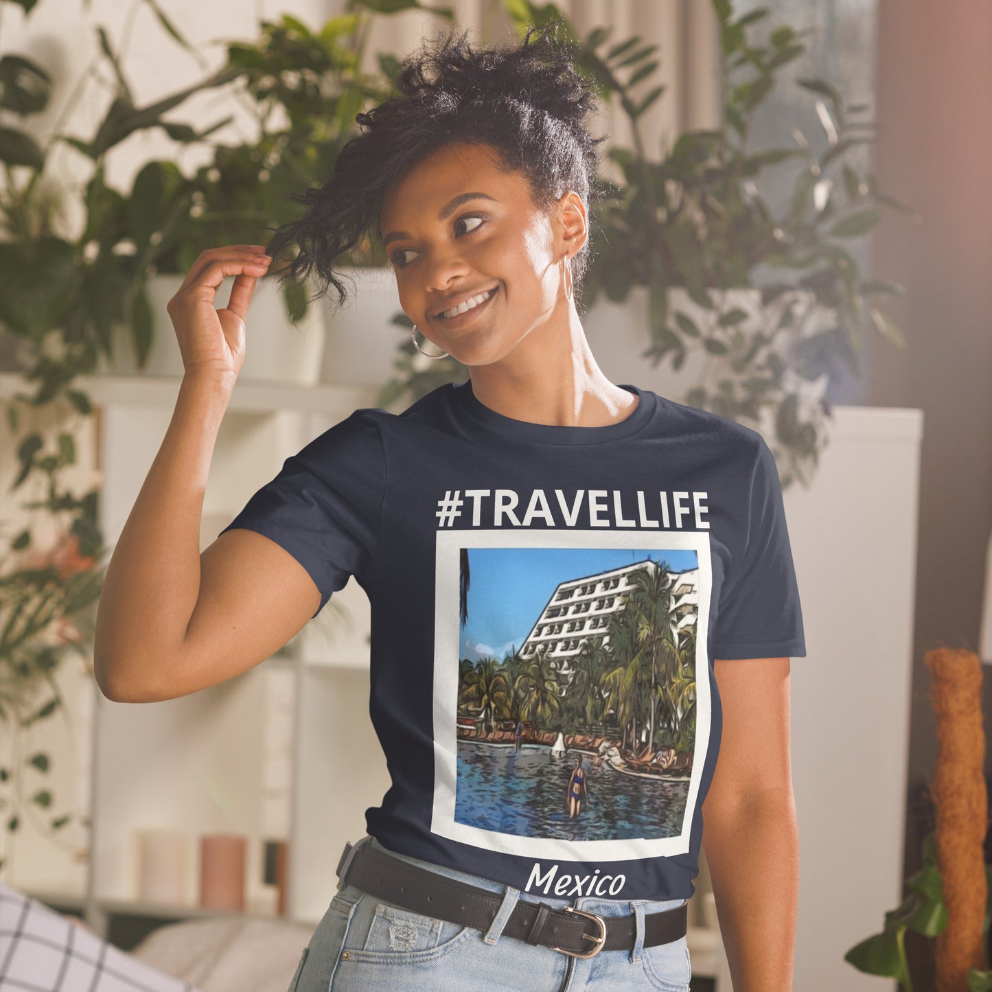 #Travellife Mexico "Beautiful Pool" Unisex T-Shirt