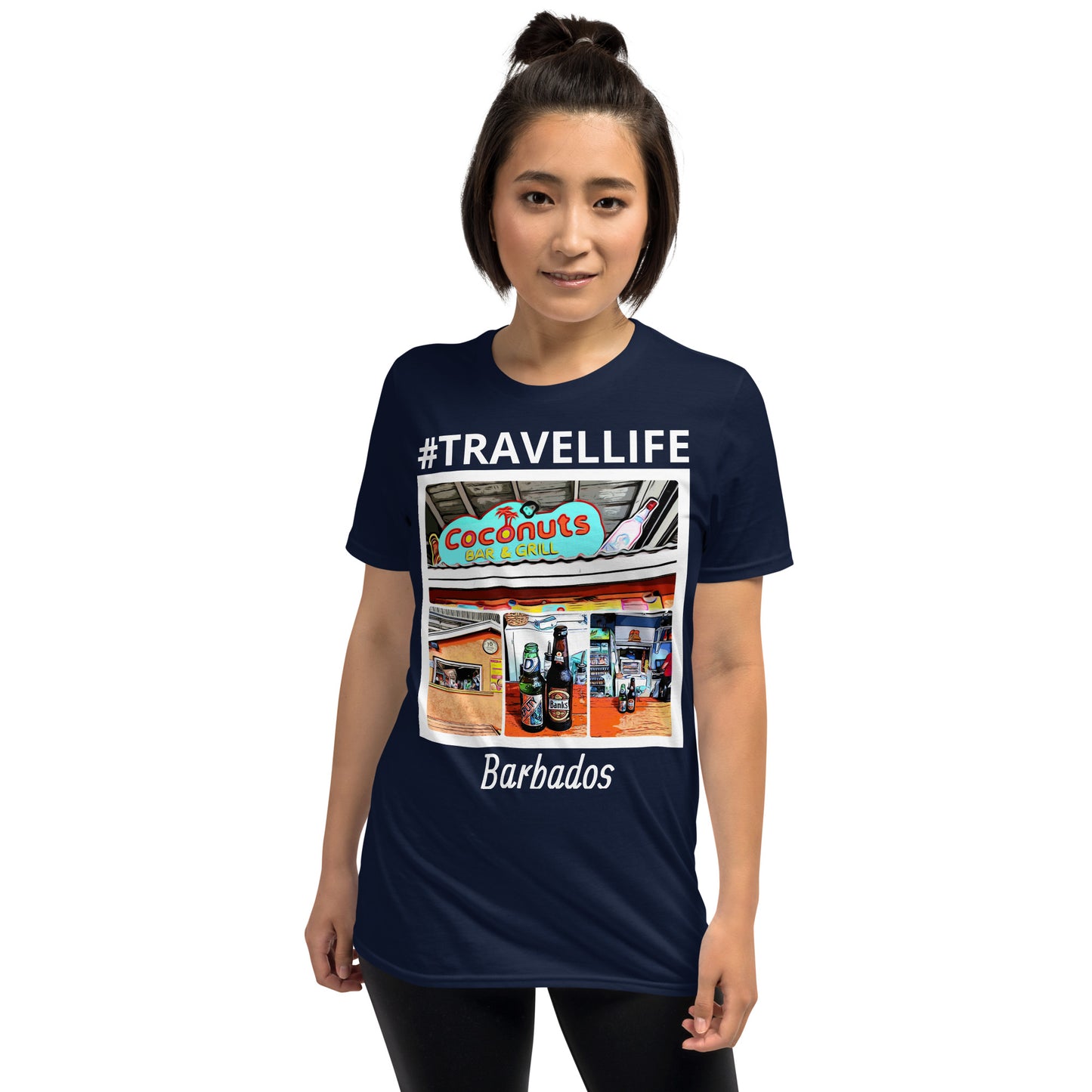 #Travellife Barbados Collage Unisex T-Shirt