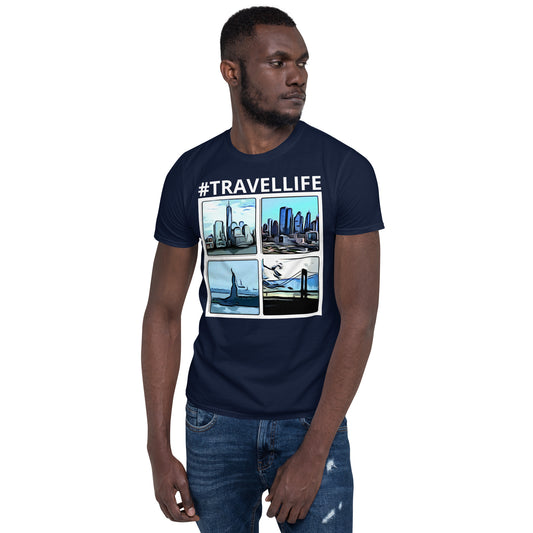 #Travellife NYC WTC Collage Unisex T-Shirt