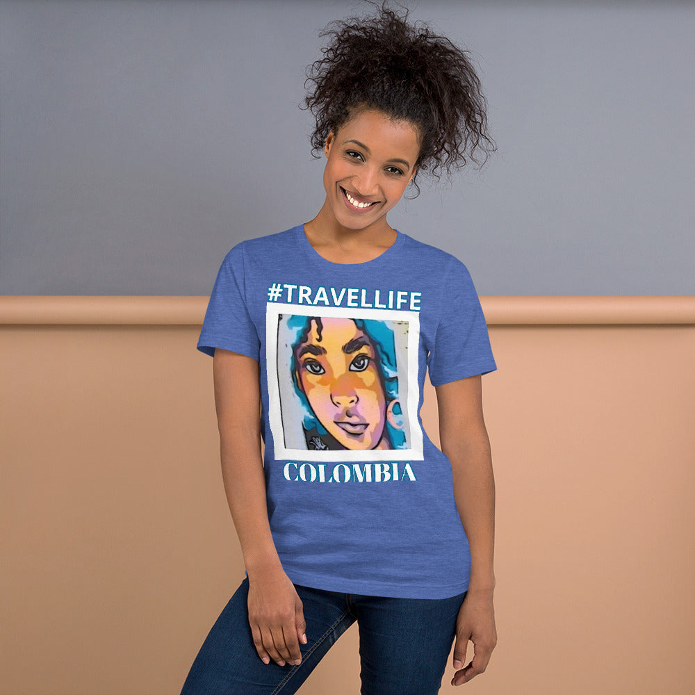 #TRAVELLIFE Colombia "Colombiana" Unisex t-shirt