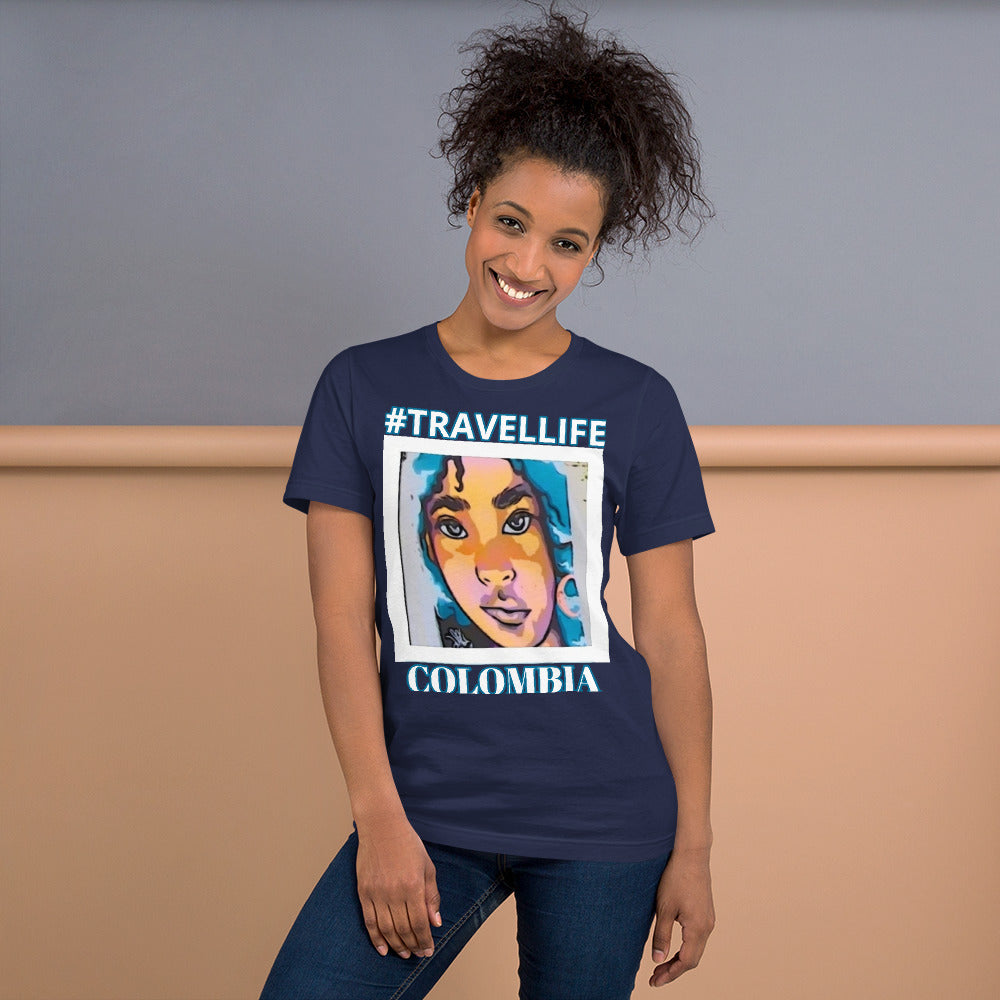 #TRAVELLIFE Colombia "Colombiana" Unisex t-shirt