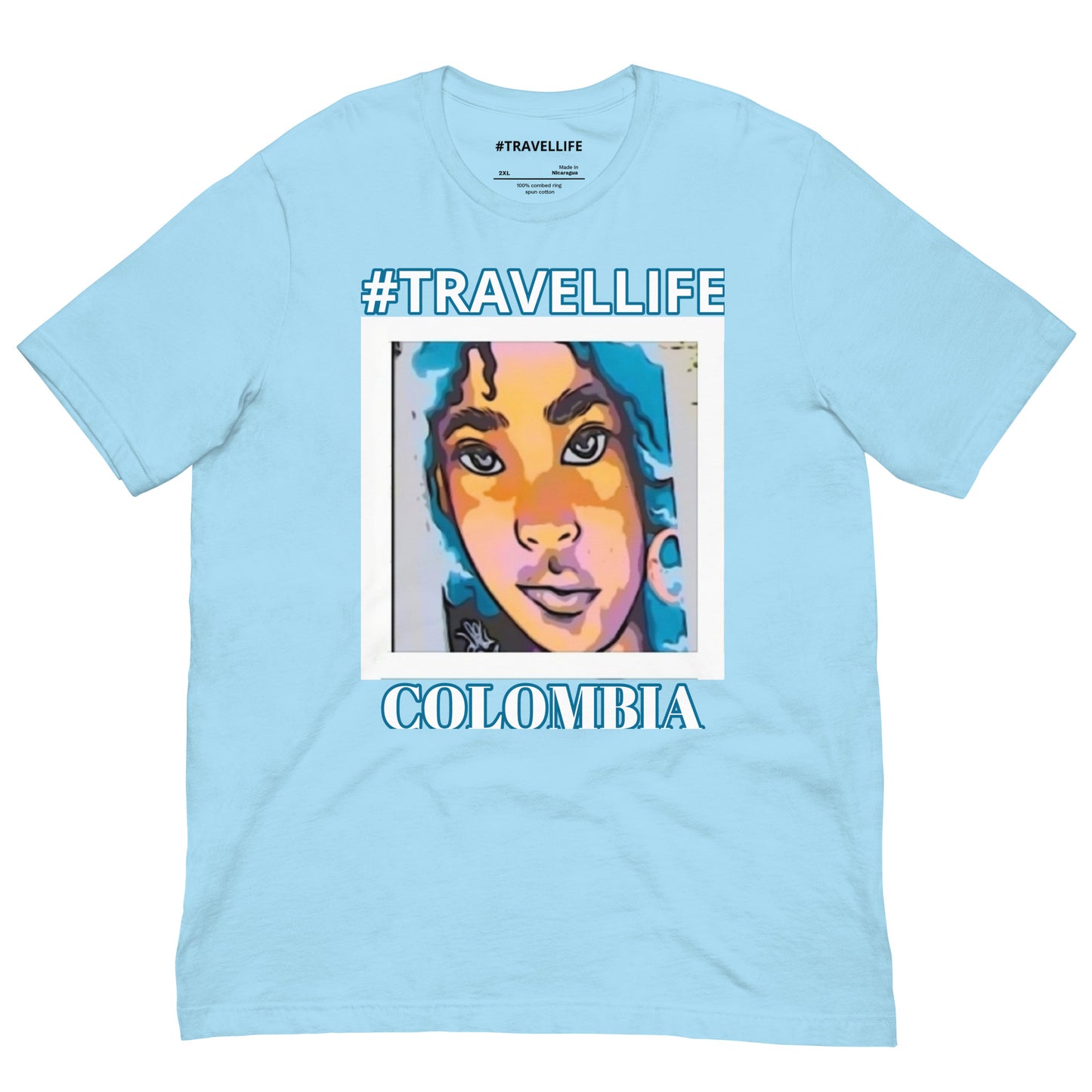 #Travellife Colombia "Colombiana" Plus Size Unisex t-shirt